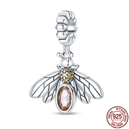 Charm Buho Serie Bee en Plata 925 – Abalorio DIY para Pulseras Originales Mujer