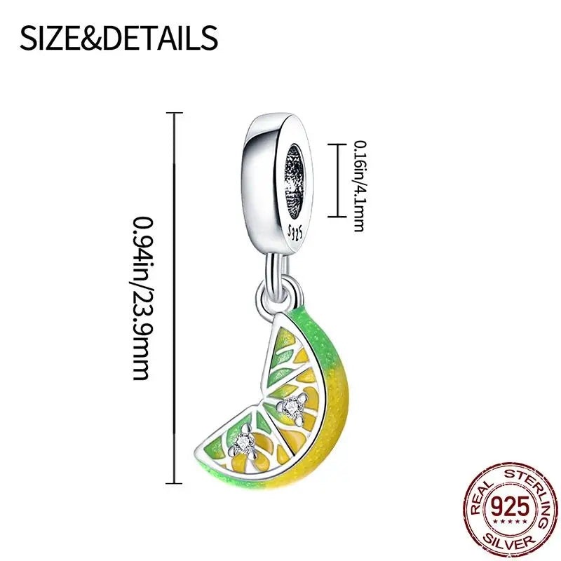 Charm camaleón y luciérnaga que brilla en la oscuridad – Plata 925 para pulsera tipo Pandora, joyería DIY única