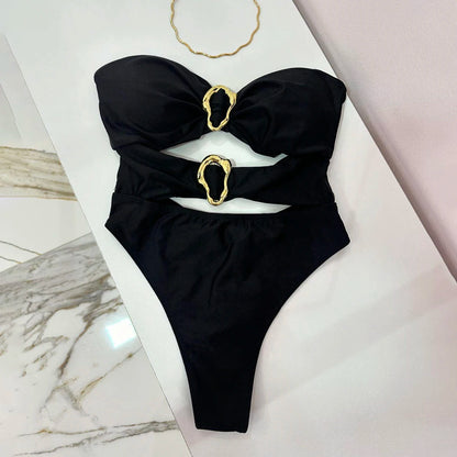 Bikini Bandeau Sexy Mujer 2025 | Push-Up Brasileño Playa y Piscina