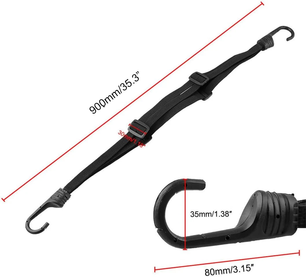 Correa Elástica para Casco de Moto | Cuerda Ajustable de Alta Resistencia para Casco y Equipaje | Accesorios Duraderos