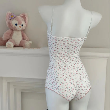 Body Floral Mujer 2025 | Jumpsuit Sexy de Encaje Sin Mangas