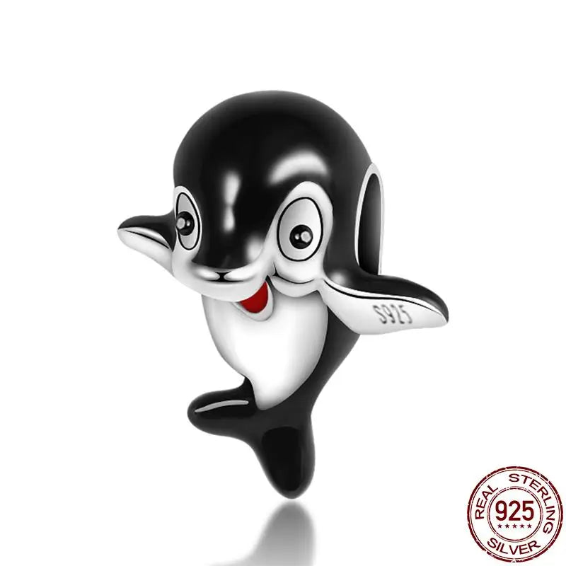 Charm animal mascota en plata 925 – Abalorio elegante para pulsera o collar tipo Pandora, joyería personalizada mujer
