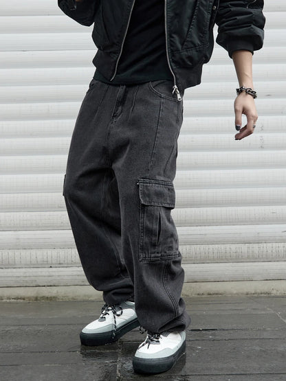Jeans Baggy Y2K para Hombre – Pantalones Hip Hop Harajuku Oversize Pierna Ancha Denim Cargo Estilo Coreano Streetwear