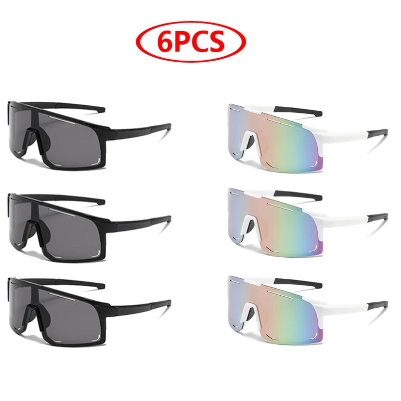 Gafas Deportivas Wrap Around | Unisex One Piece Oversized UV400 para Ciclismo, Pesca y Esquí