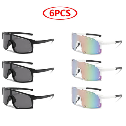 Gafas Deportivas Wrap Around | Unisex One Piece Oversized UV400 para Ciclismo, Pesca y Esquí