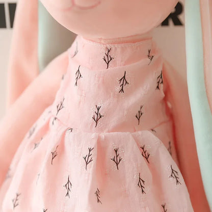 Kawaii Conejo de Orejas Largas – Peluche Suave para Niños, Muñeco de Compañía, Almohada Infantil Decorativa para Habitación