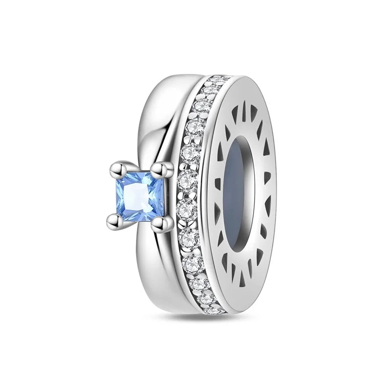 Charm de Plata 925 con Mariposa y Dragón – Abalorio Colorido con Zirconia Arcoíris para Pulseras DIY