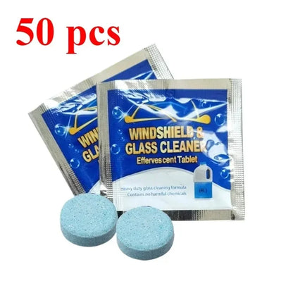 ISGTDRM Solid Cleaner Car Windscreen Cleaner Effervescent Tablet Auto Wiper Glass Solid Cleaning Concentrated Tablets Detergent