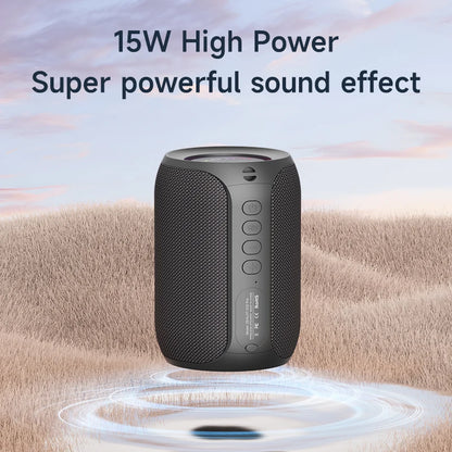 Zealot S32PRO Altavoz Bluetooth Potente 15W – Parlante Inalámbrico con Graves Profundos, Luces LED, Impermeable IPX5 y 15H de Reproducción