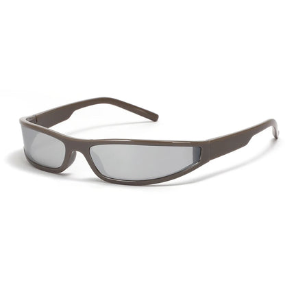 Gafas de Sol Rectangulares Estrechas Mujer – Estilo Y2K Vintage Streetwear UV400