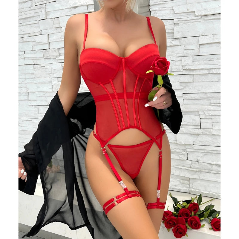 Bikini Mujer 2025 | Conjunto Sexy de Malla con Push-Up y Aros de Acero