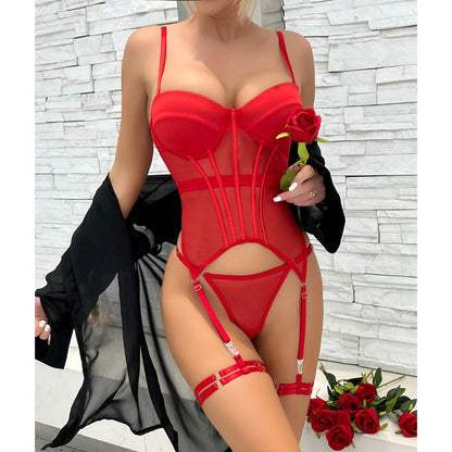 Bikini Mujer 2025 | Conjunto Sexy de Malla con Push-Up y Aros de Acero