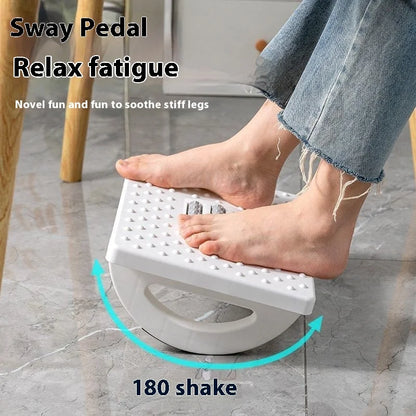 Reposapiés Ergonómico Portátil con Rodillos de Masaje – Oficina y Hogar