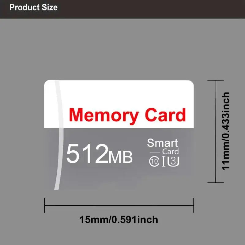 Memory Card TF – 64MB 128MB 256MB 512MB | Tarjeta de Memoria Alta Velocidad Class 10 para Cámaras y CCTV