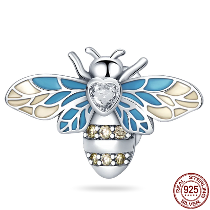 Charm Buho Serie Bee en Plata 925 – Abalorio DIY para Pulseras Originales Mujer