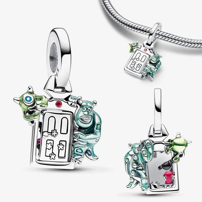 Collar, Aretes y Charm Disney Stitch | Compatible Pandora Pulsera Mujer DIY