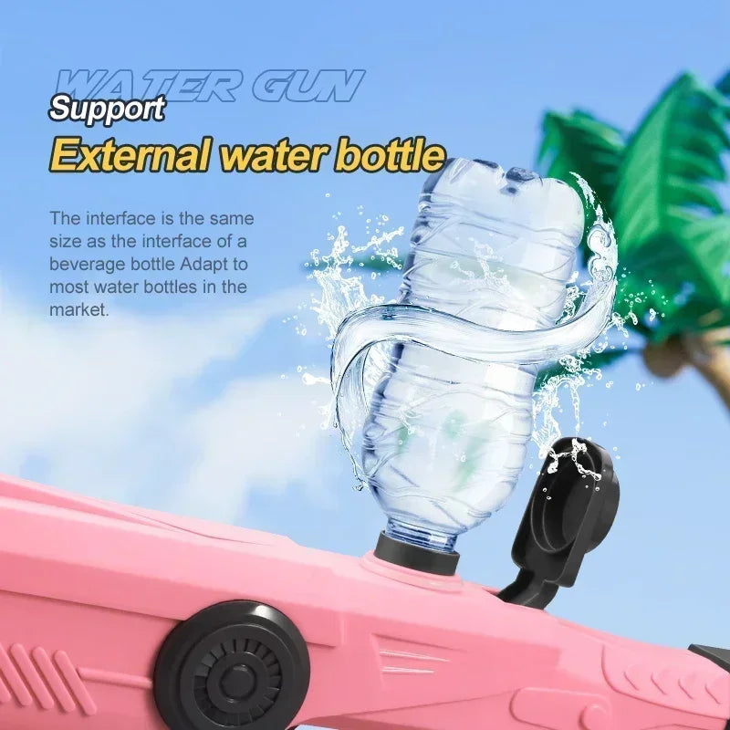 Pistola de Agua Automática Eléctrica – Juguete Portátil de Verano para Niños y Adultos | Diversión en Playa y Piscina