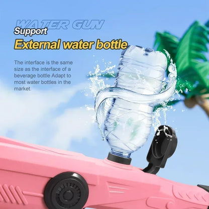 Pistola de Agua Automática Eléctrica – Juguete Portátil de Verano para Niños y Adultos | Diversión en Playa y Piscina