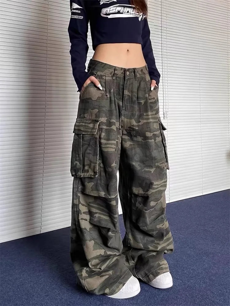 Pantalones Cargo Camuflados Unisex | Bermudas Capri Mujer Verano Estilo Streetwear