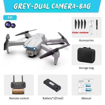 KBDFA E99Pro Drone Profesional 8K HD – Dron Plegable con Cámara Dual, FPV WiFi, Control Remoto y Fotografía Aérea