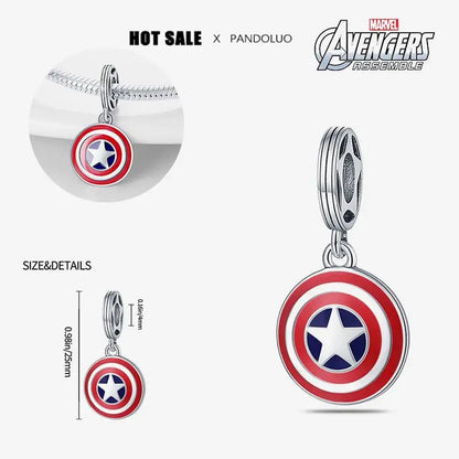 Charm Marvel Iron Man y Spiderman en Plata 925 – Abalorios Disney para Pulsera Original Mujer