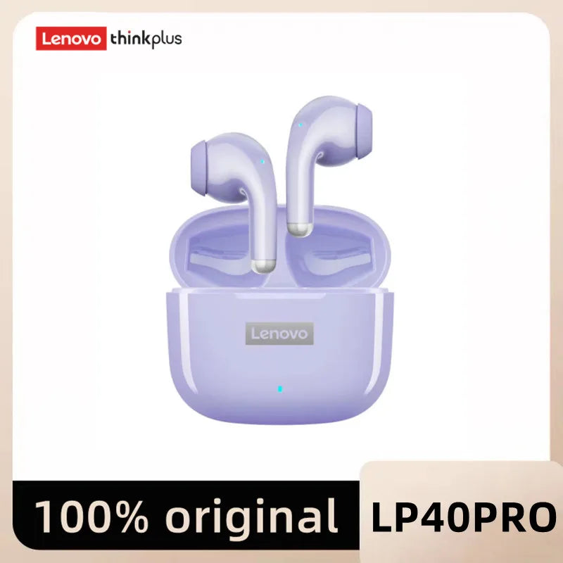 Auriculares Lenovo LP40 Pro TWS – Bluetooth 5.1 inalámbricos con reducción de ruido, control táctil y estuche 250mAh