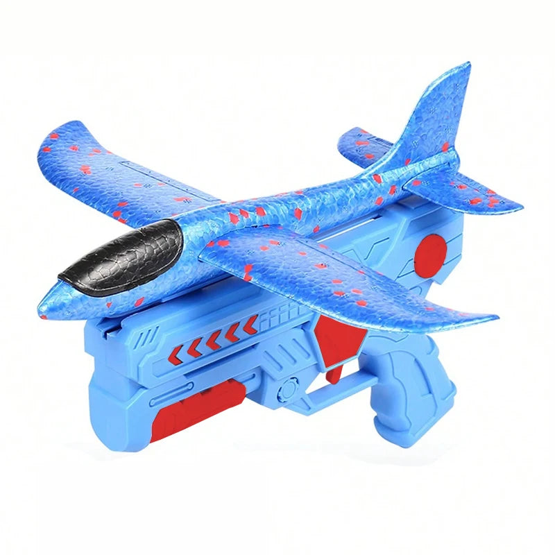 Avión de Espuma con Lanzador Catapulta – Juguete Volador Infantil con Luces LED