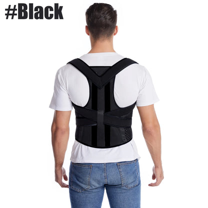 Corrector de Postura Ajustable para Hombres y Mujeres | Faja Lumbar y de Hombros con Soporte para Espalda y Escoliosis