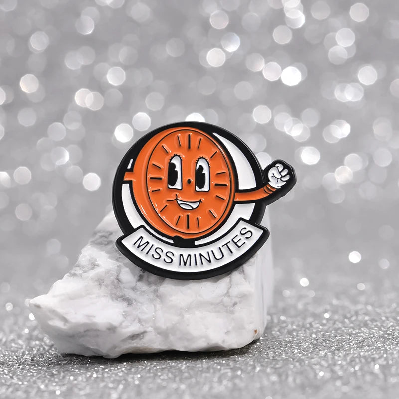 Pins de Dibujos Animados Anime – Broches Esmaltados de Monje Tierno, Chapas Divertidas para Regalo