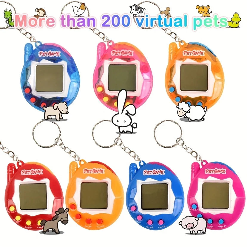 Mascota Virtual Electrónica Nostálgica | 168 Juegos en 1 | Juguete Retro Digital Pixel para Niños y Adultos