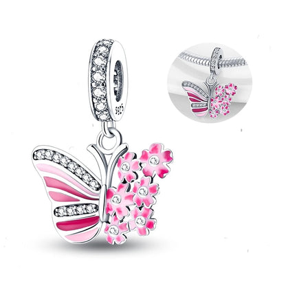 New in 925 Sterling Silver Red Color Series Heart-Shaped  Charm Beaded Fit Original 3mm Woman Bracelet Lucky DIY Jewelry Gifts