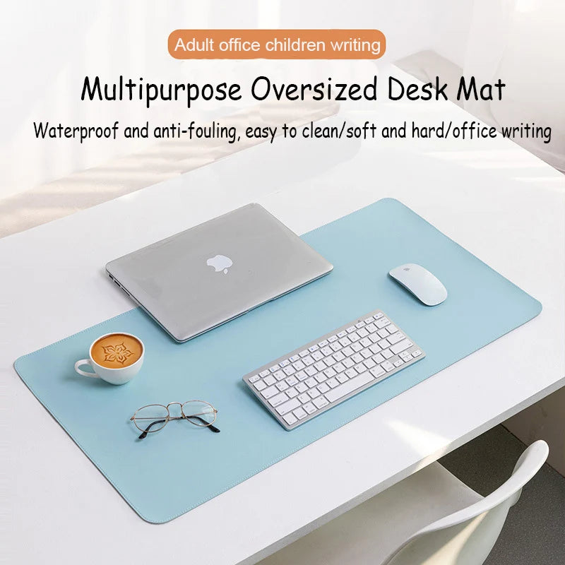 Alfombrilla de Ratón Blanca Grande – Mousepad Gaming Portátil Impermeable Antideslizante PU Suede para Escritorio y Teclado