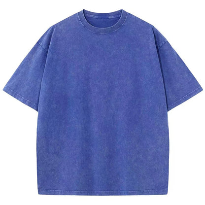 Camiseta Unisex 2025 | Estilo Americano Retro Oversize con Acabado Lavado