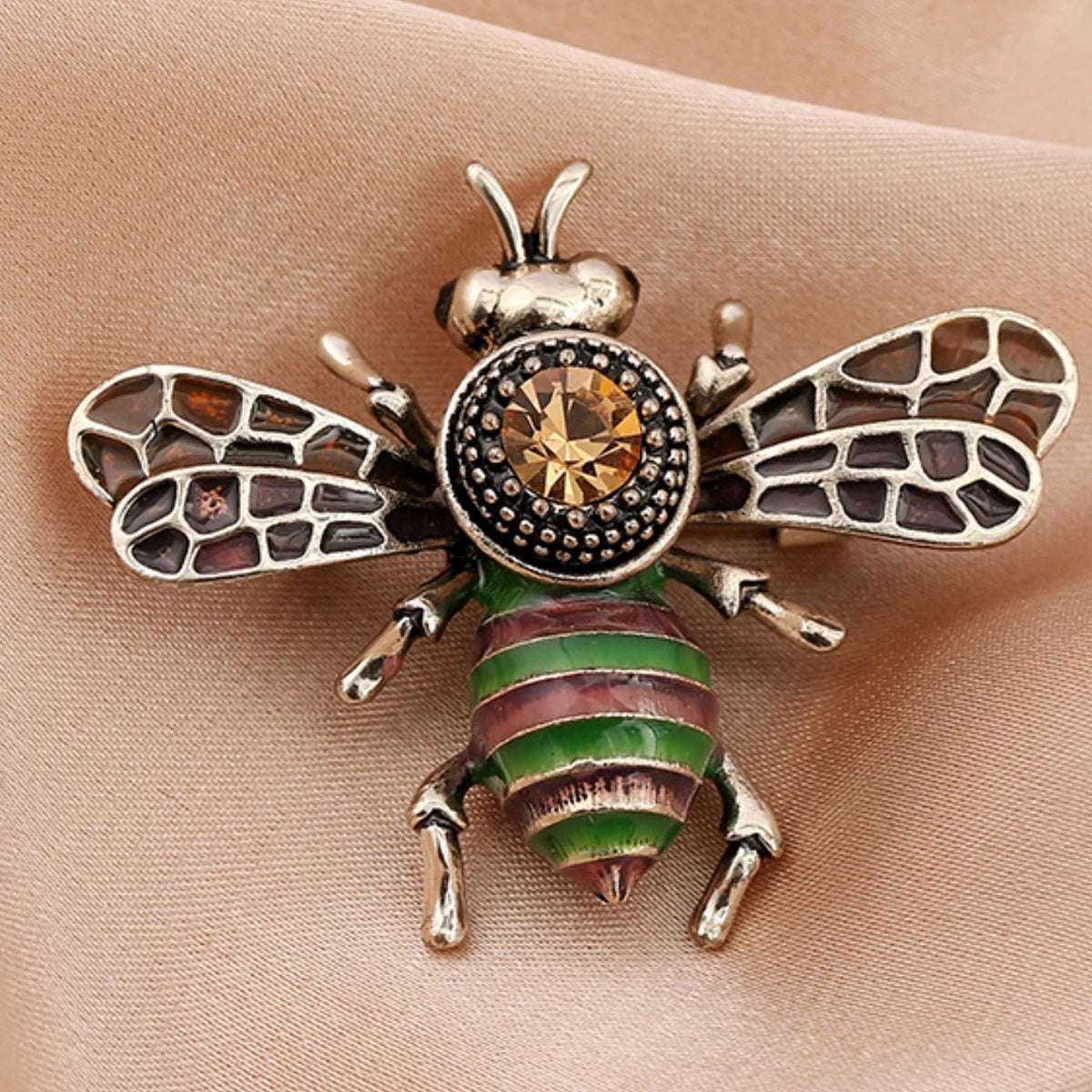 Broche de Abeja con Perla Imitación para Mujer - Joyería Elegante de Moda para Fiesta y Regalo