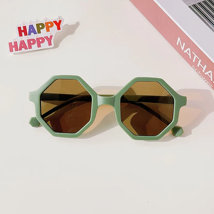 Gafas de Sol Vintage Redondas para Niños | Protección UV400 Acrílico Frosted