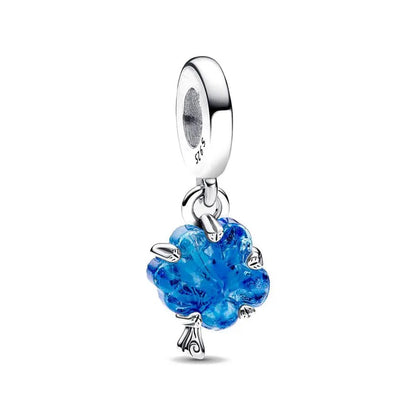 Charm Serie Océano en Plata 925 – Abalorios Tortuga, Cangrejo y Sirena para Pulsera Original Mujer