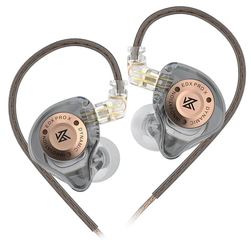 KZ EDX PRO X Auriculares In-Ear HIFI – Graves Potentes, Cancelación de Ruido, Cable Desmontable 3.5mm