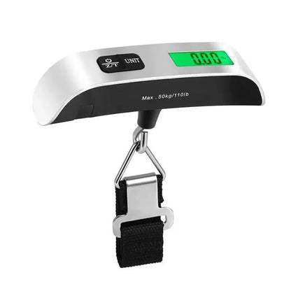 Báscula Digital Portátil para Equipaje 50kg/110lb | Pantalla LCD, Viajes, Maletas y Mochilas