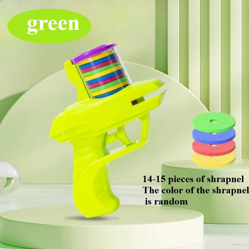 Pistola UFO Infantil con Discos de Espuma – Juguete Interactivo para Niños y Padres al Aire Libre