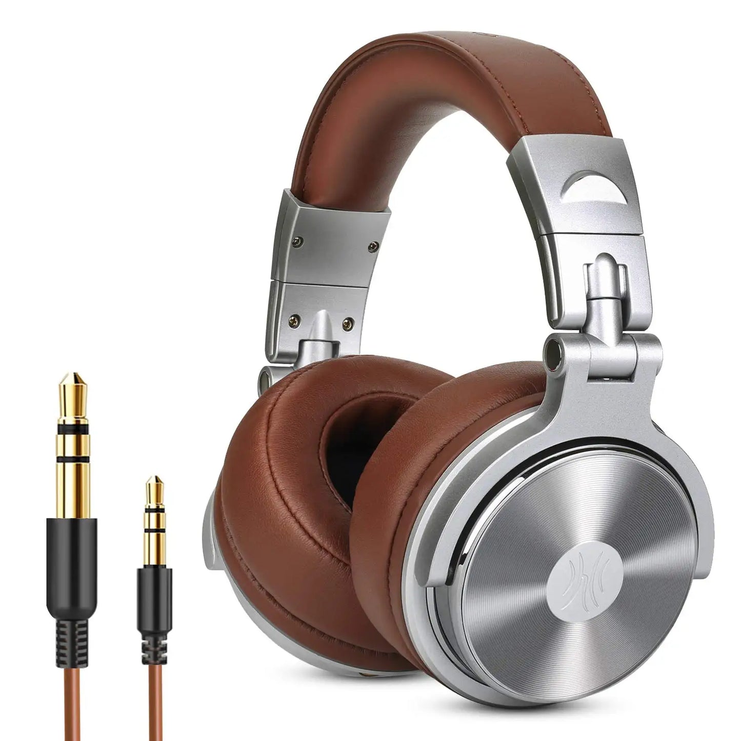 Oneodio Pro 30 | Auriculares DJ Profesionales con Micrófono | Over-Ear HiFi Monitores de Estudio | Cascos Plegables con Cable 3.5mm & 6.3mm