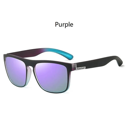 Gafas de Sol Polarizadas Moradas Unisex – Retro Cuadradas Deporte Conducción Pesca UV400