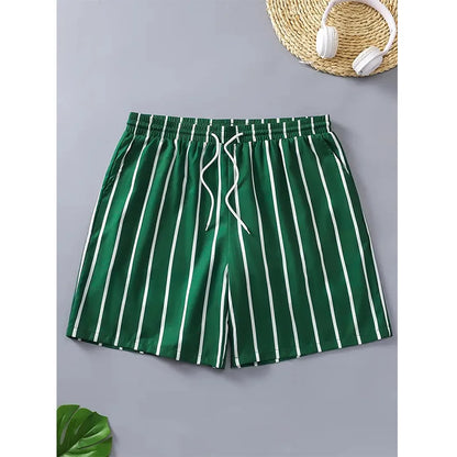 Shorts de Playa y Fitness para Hombre – Bañador Verano Transpirable con Bolsillos y Cintura Ajustable