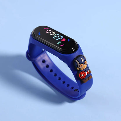 Reloj Infantil LED Deportivo | Pulsera Electrónica de Dibujos Animados para Niños y Niñas Impermeable