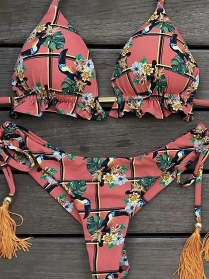 Bikini Sexy Mujer 2025 | 2 Piezas Push-Up Estampado Playa y Piscina