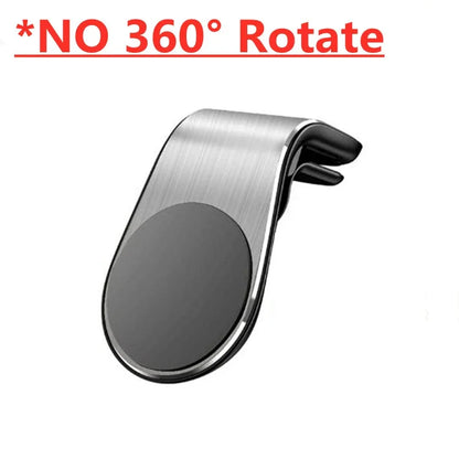 Soporte Magnético de Teléfono para Auto – Clip de Ventilación 360° | Compatible con iPhone, Xiaomi, Samsung y LG