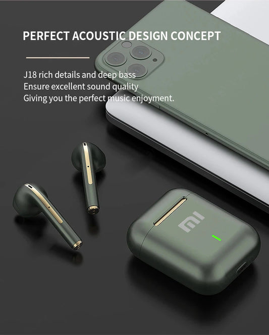 Xiaomi J18 TWS – Auriculares inalámbricos Bluetooth HiFi, micrófono, táctiles, impermeables y con cancelación de ruido