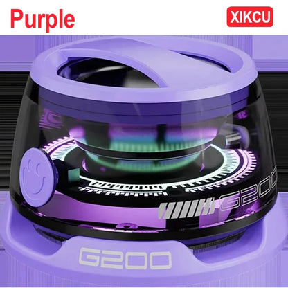 XIKCU Portable Bluetooth Speaker G200 RGB Lighting Magnetic Speaker BT5.0 Mini Sound Box 7 Hours Playback Phone Holder