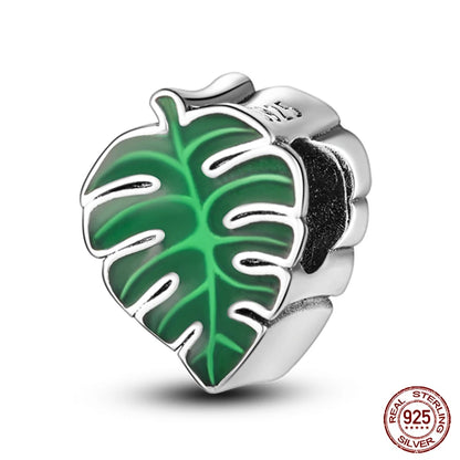 100% 925 Sterling Silver Creative Blue Luminous Firefly Charms Pendants Fit Qikaola 925 Original Bracelets DIY Birthday Jewelry