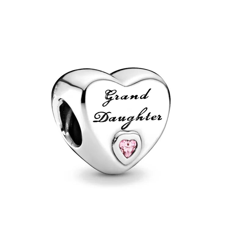 Charm Plata 925 Árbol de la Familia, Pluma, Copo de Nieve y Niño | Dijes Colgantes Compatibles con Pulseras Pandora