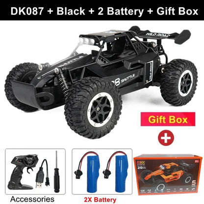 Coche RC Drift 1:16 Todoterreno – Control Remoto 2.4G Alta Velocidad con Luces LED Juguete para Niños